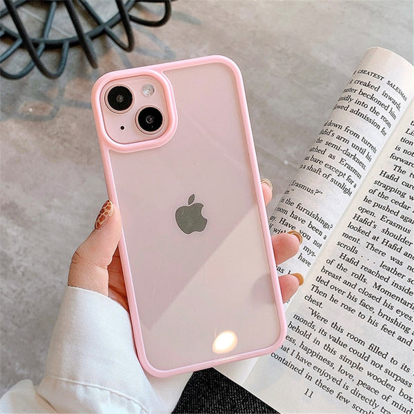 Luxury Square Cute Clover Pink Phone Case For iPhone 12 Mini 11
