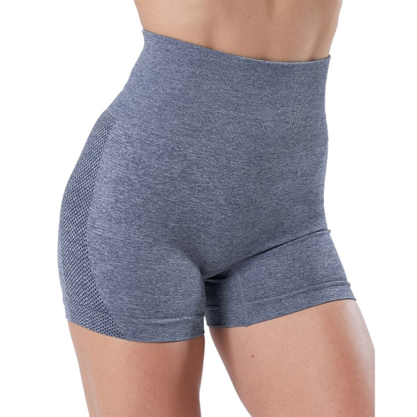 Buy QOQ Workout Shorts Womens Seamless Scrunch Gym Shorts High